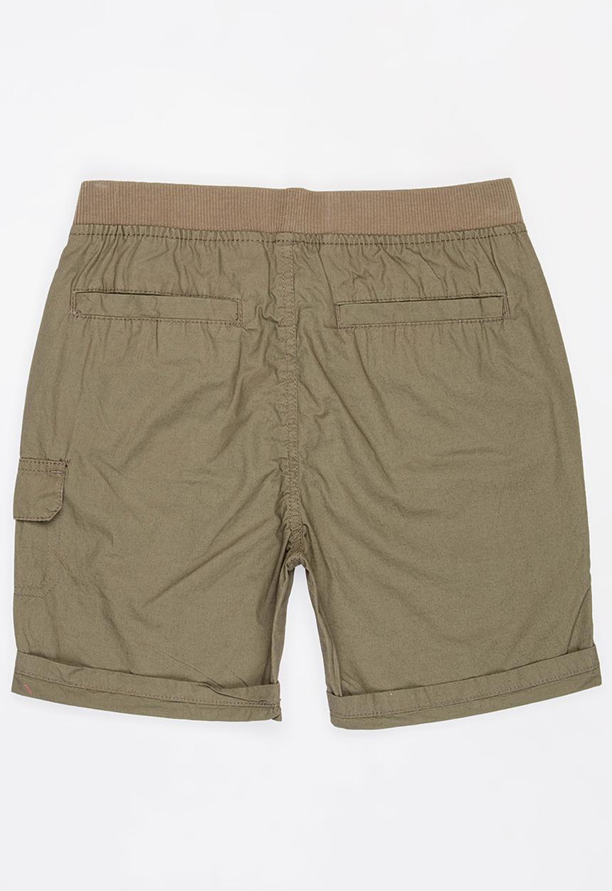 MINOTI - Basic Poplin Short Khaki Green