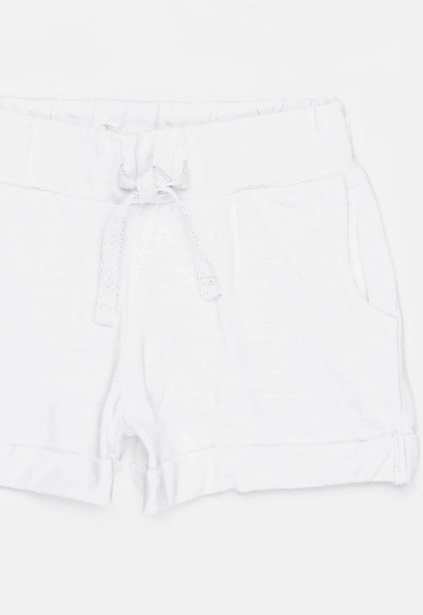 MINOTI - Slub jersey short - white