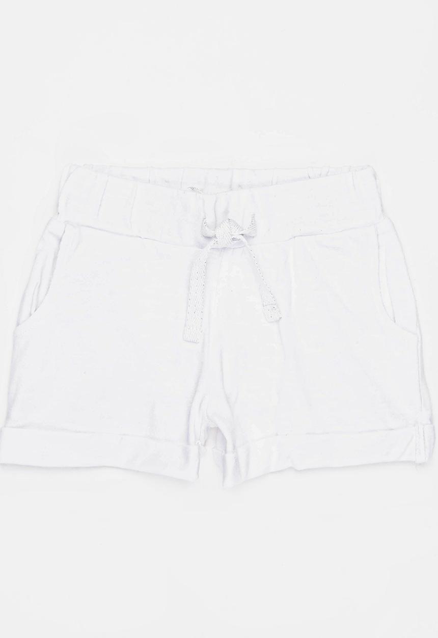 MINOTI - Slub jersey short - white