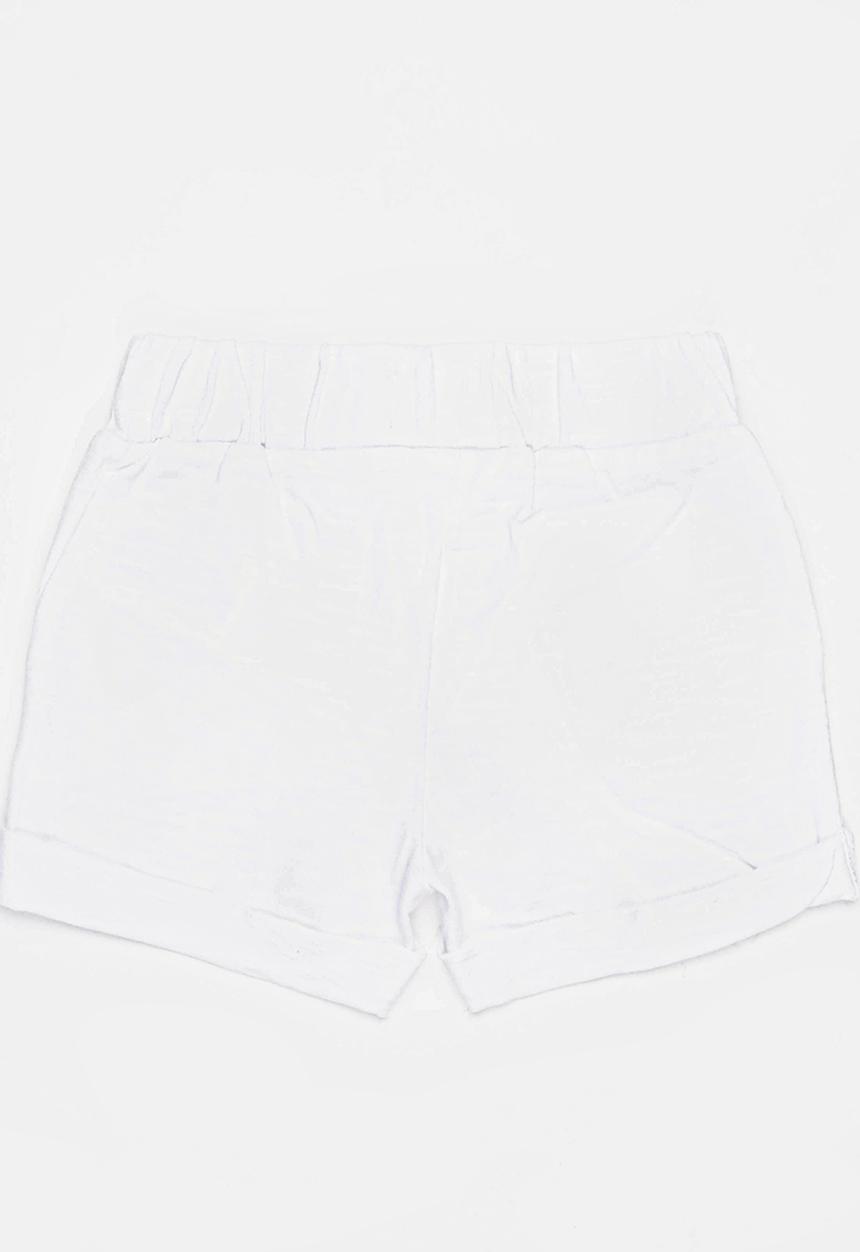 MINOTI - Slub jersey short - white