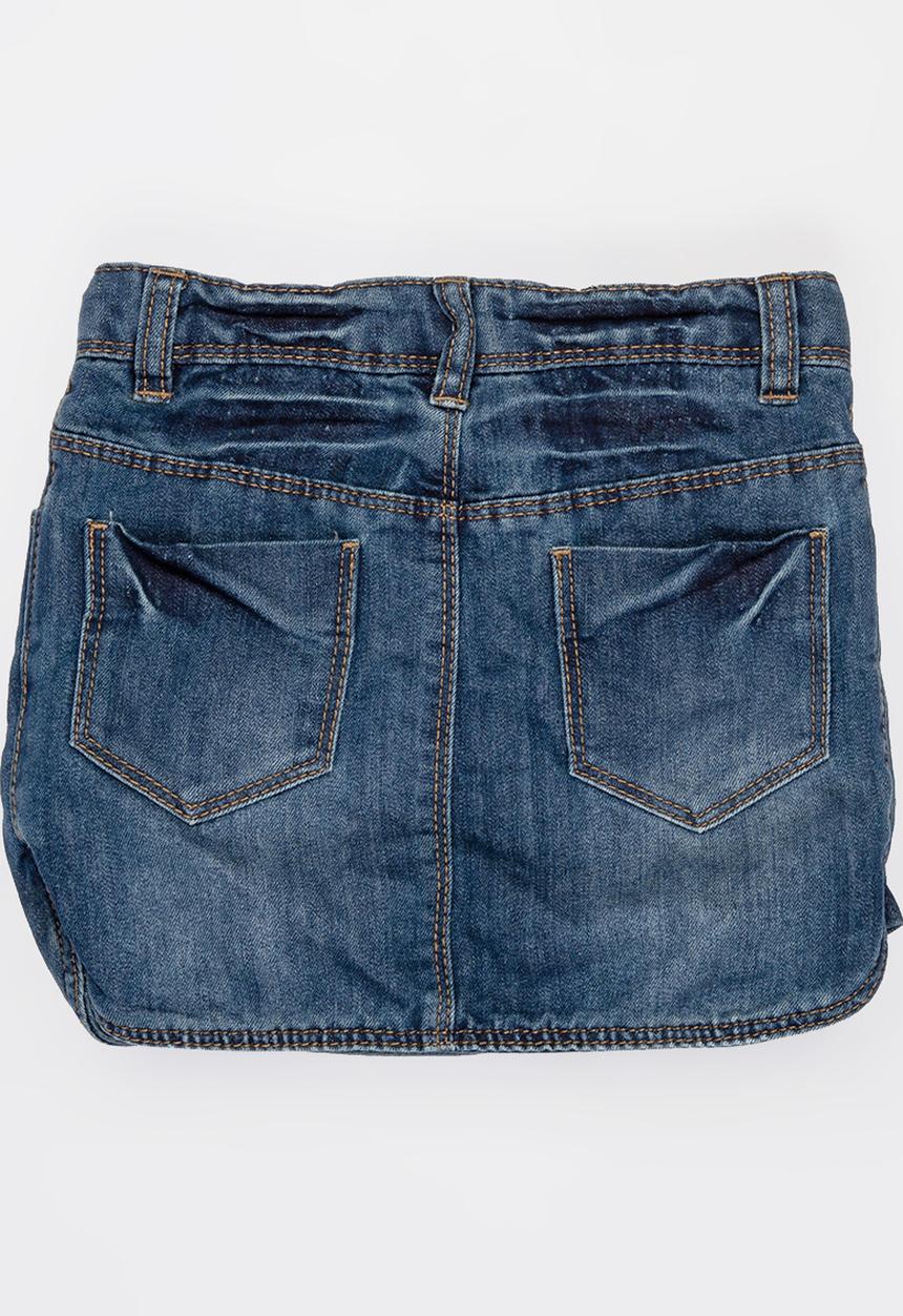 Pop Candy - Denim skirt with pockets - blue 