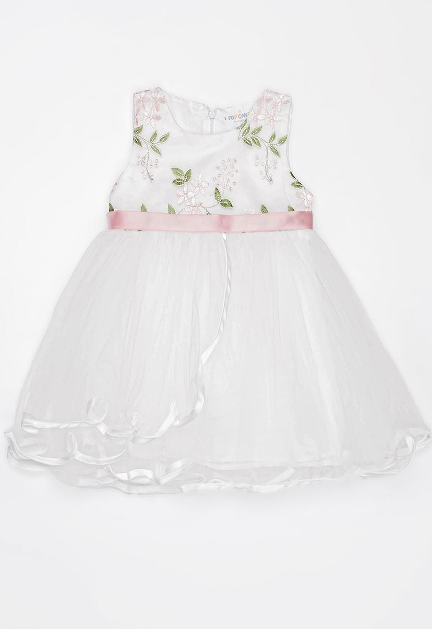 Pop Candy - Printed Dress White