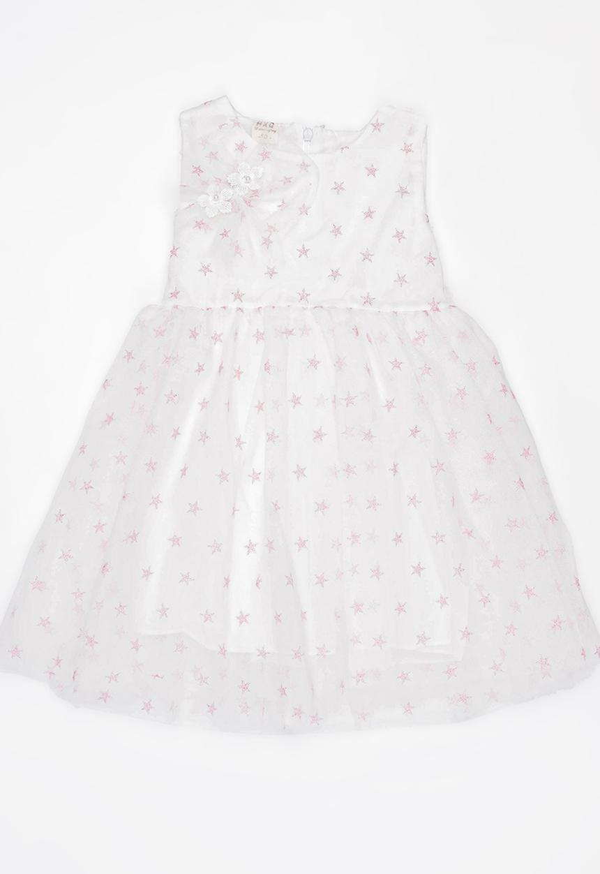 Pop Candy - Star print dress - white 
