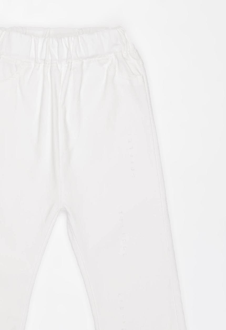Pop Candy - Blouse with 3/4 pant set - pink & white 
