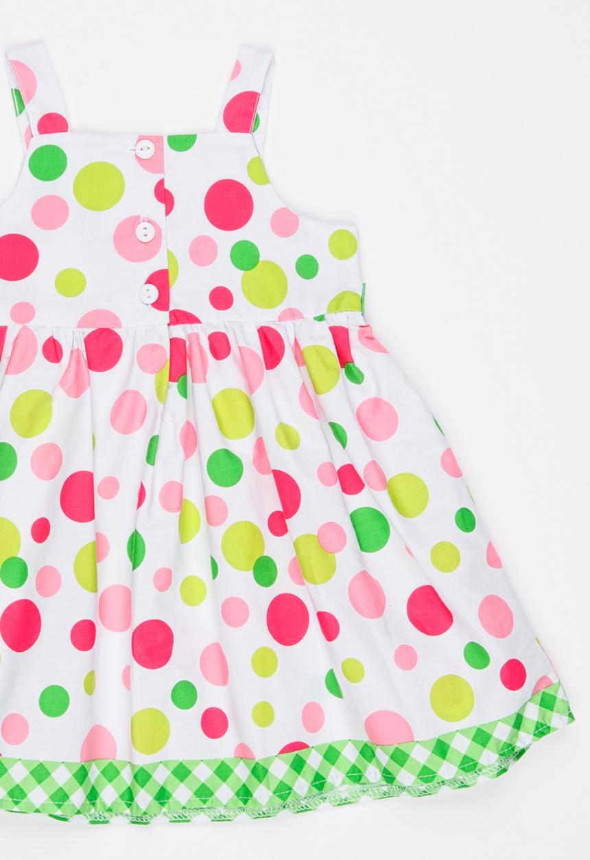 Twin Clothing - Spotted Printed Dress Multi-colour