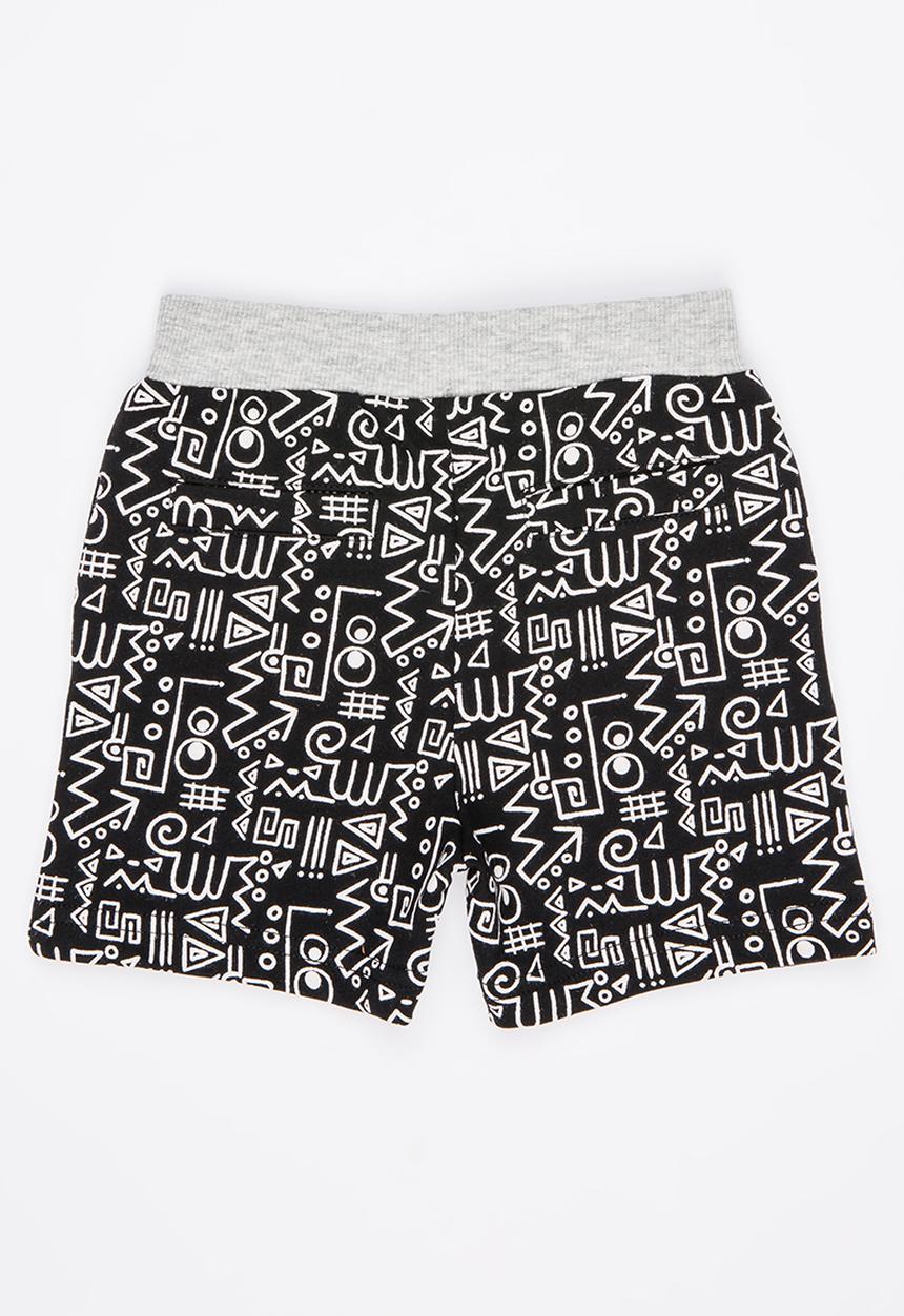 Soobe - Printed Boy Short Black