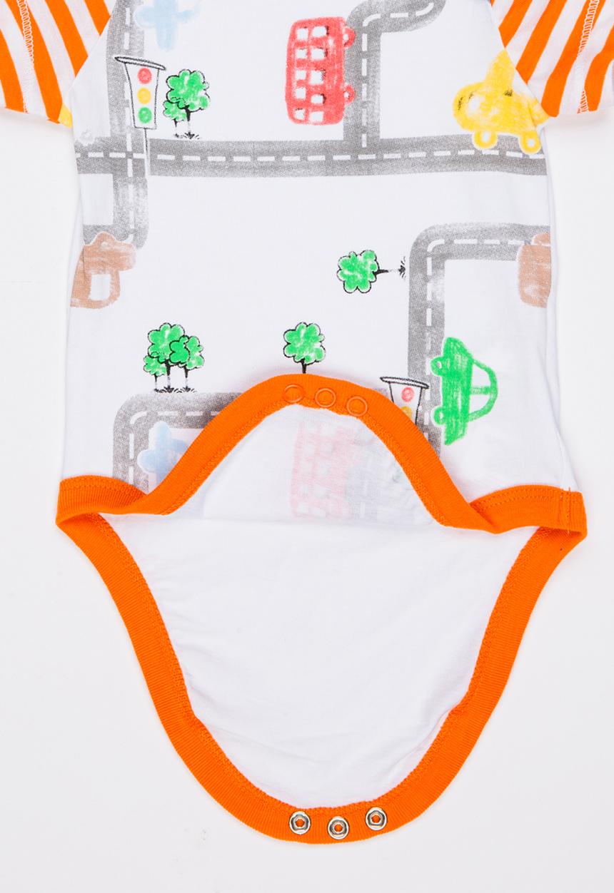 Soobe - Short Sleeve Printed  Bodysuit White