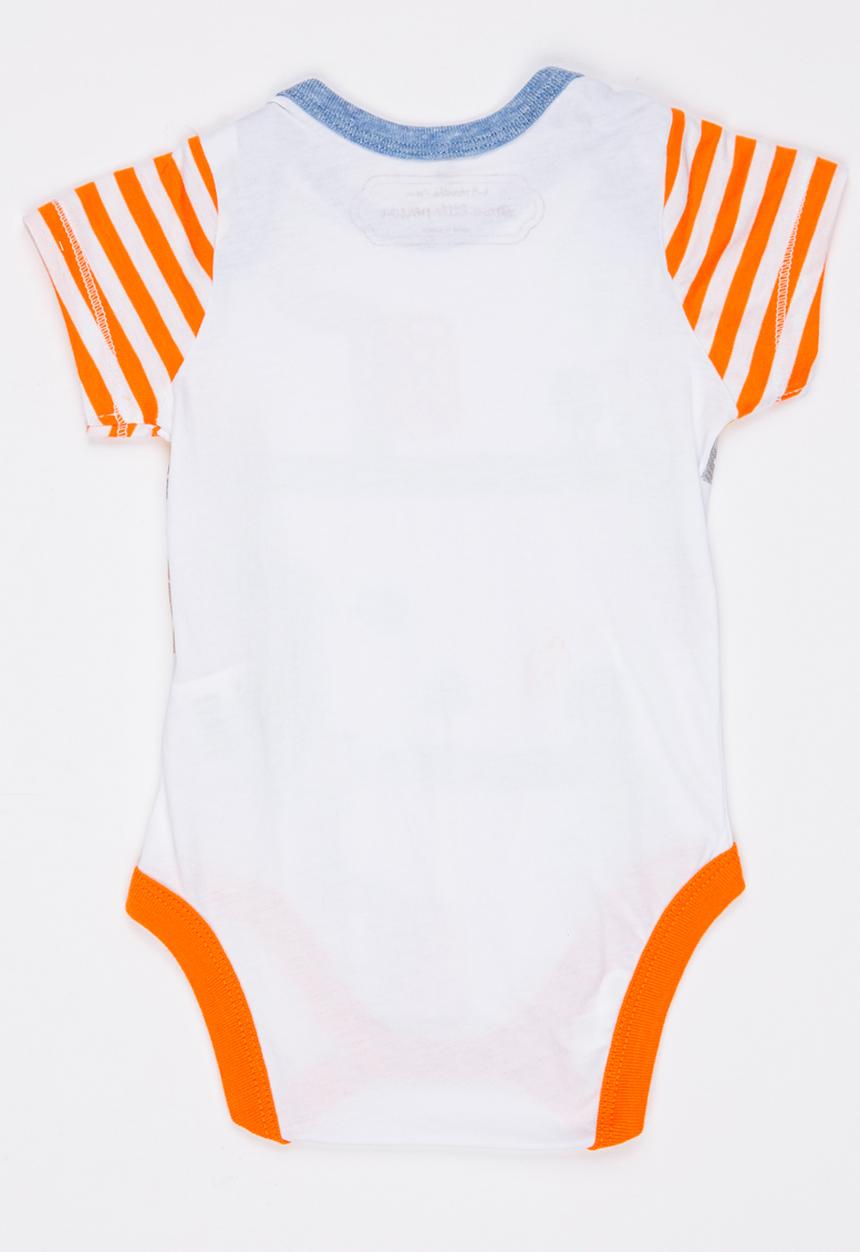 Soobe - Short Sleeve Printed  Bodysuit White