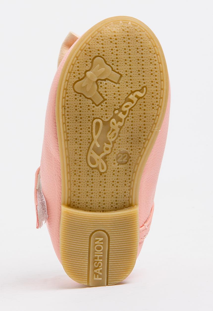 Pop Candy - Two Tone Pump With Bow Pale Pink
