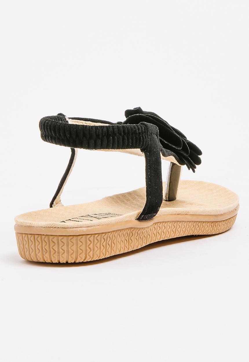 Pop Candy - Flower Sandal Black