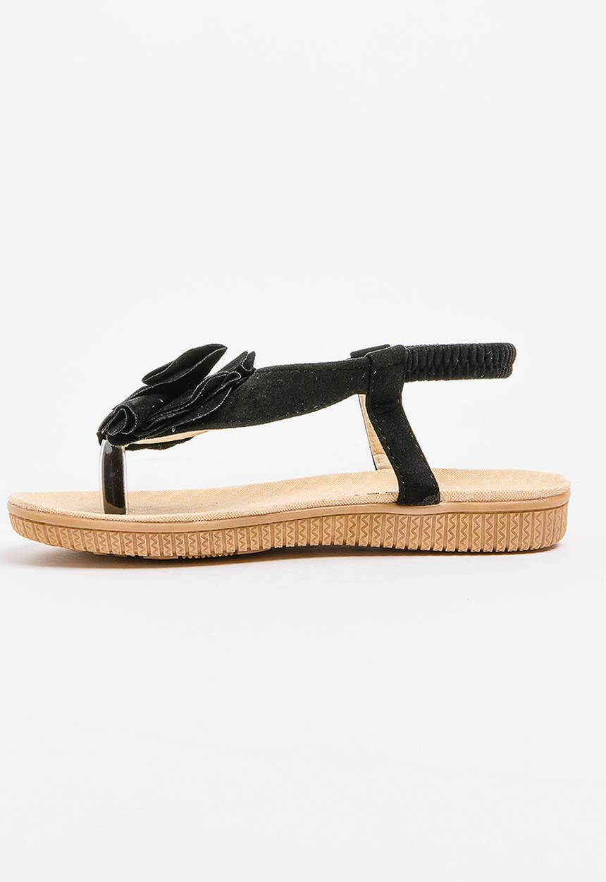 Pop Candy - Flower Sandal Black