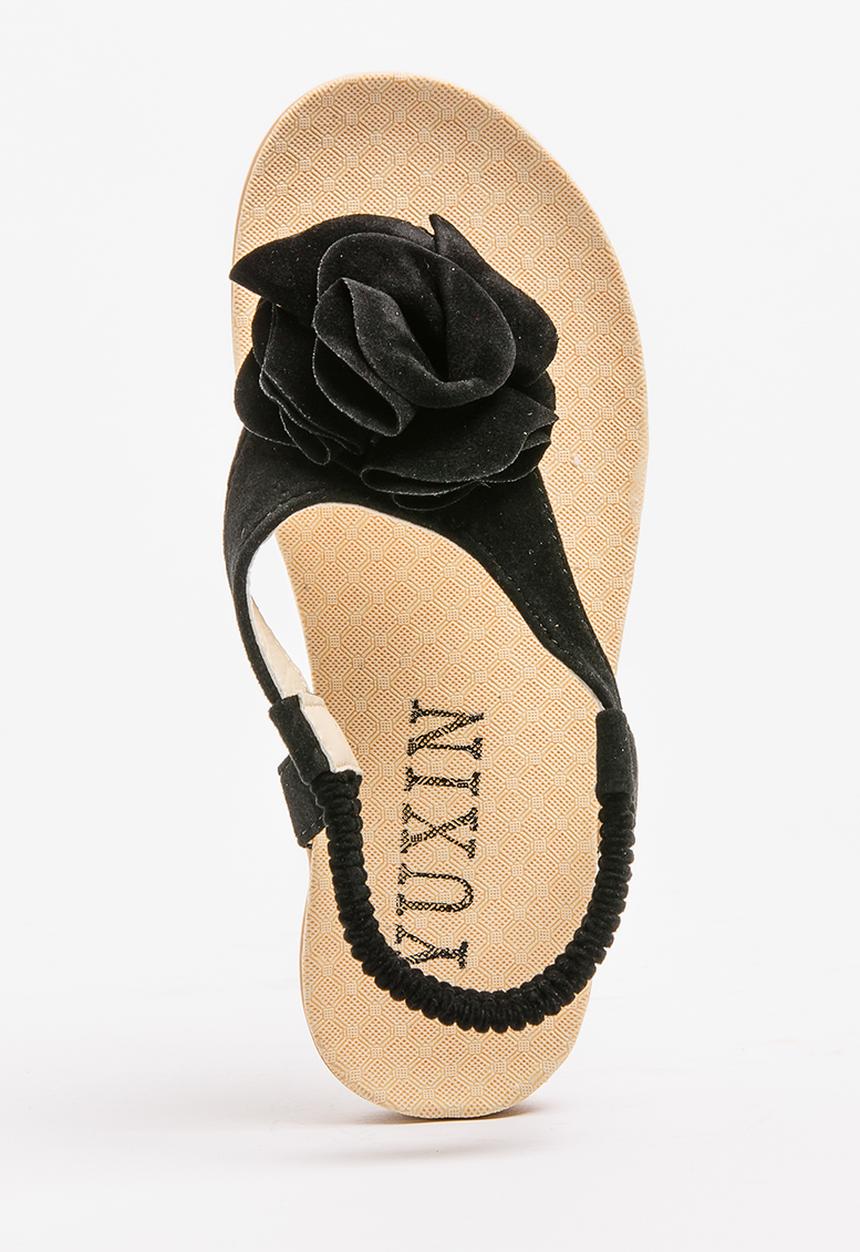 Pop Candy - Flower Sandal Black
