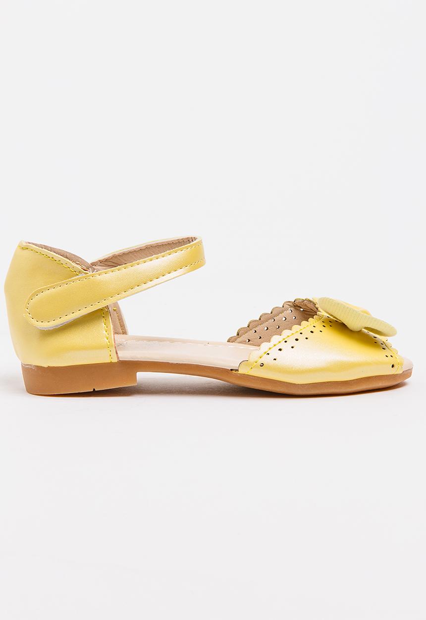 Pop Candy - Cage Sandals Yellow