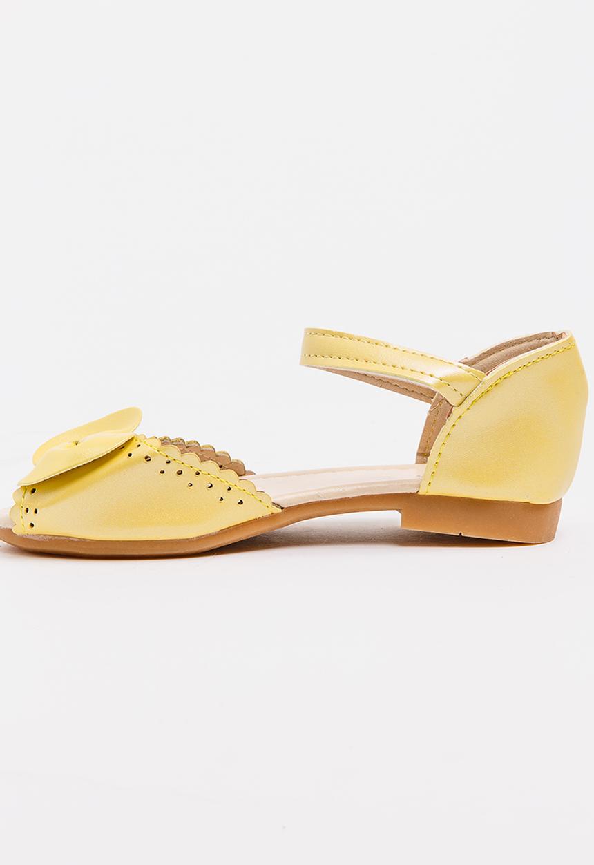 Pop Candy - Cage Sandals Yellow