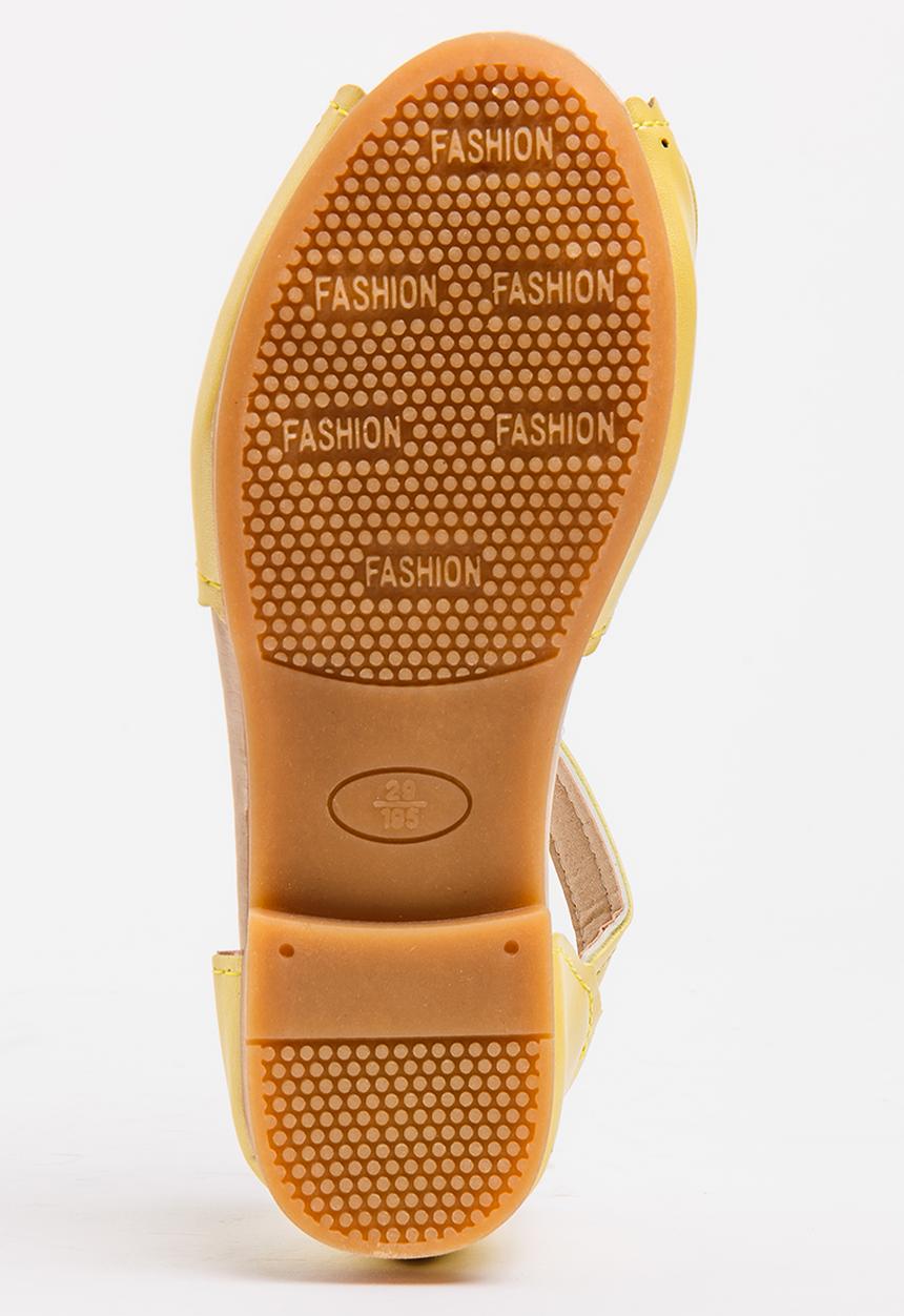 Pop Candy - Cage Sandals Yellow