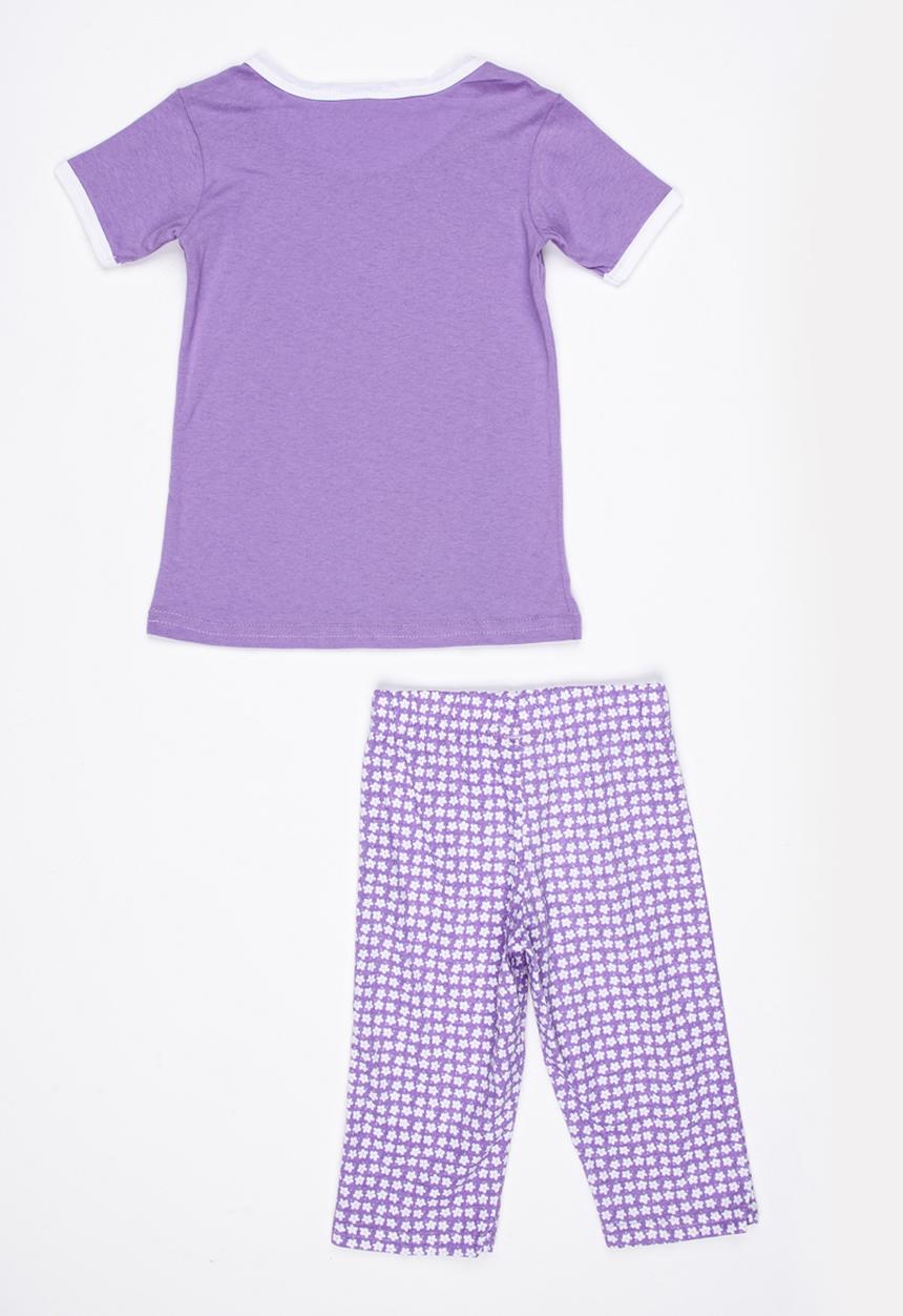 Twin Clothing - Bunny Pj Set Mid Purple
