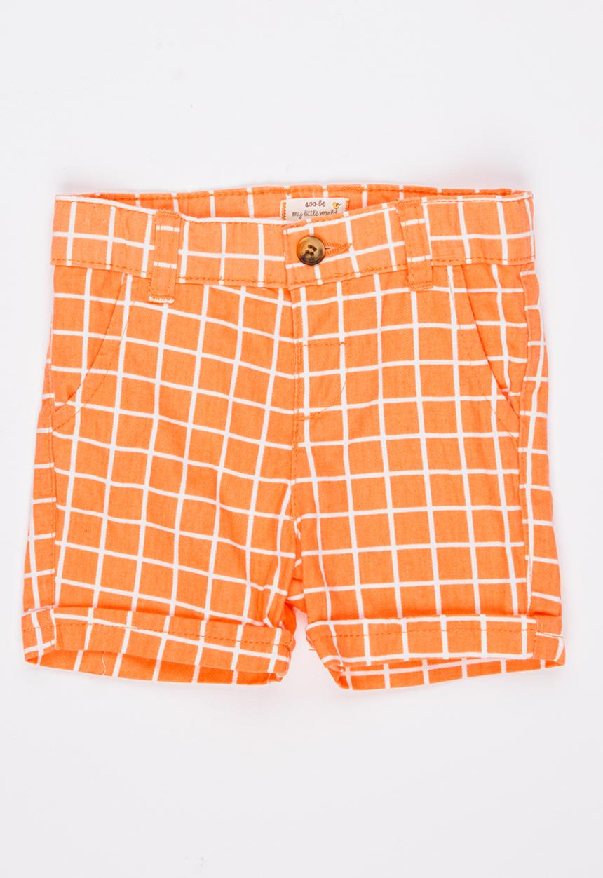 Soobe - Boys Printed Short Orange