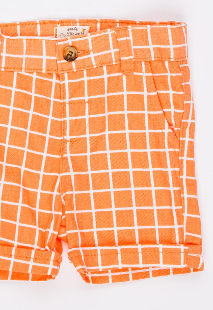 Soobe - Boys Printed Short Orange