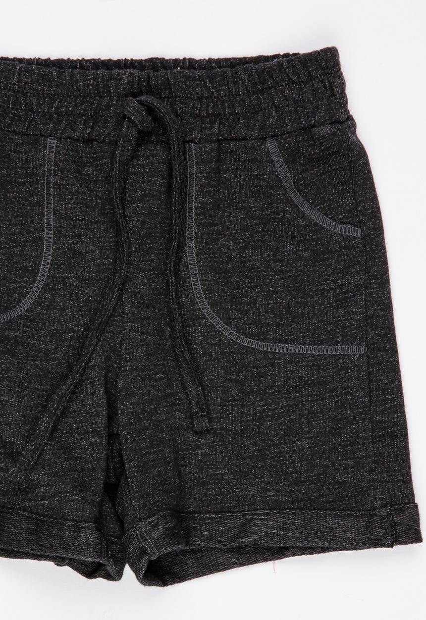 See-Saw - Boys Knit Pull On Shorts Charcoal