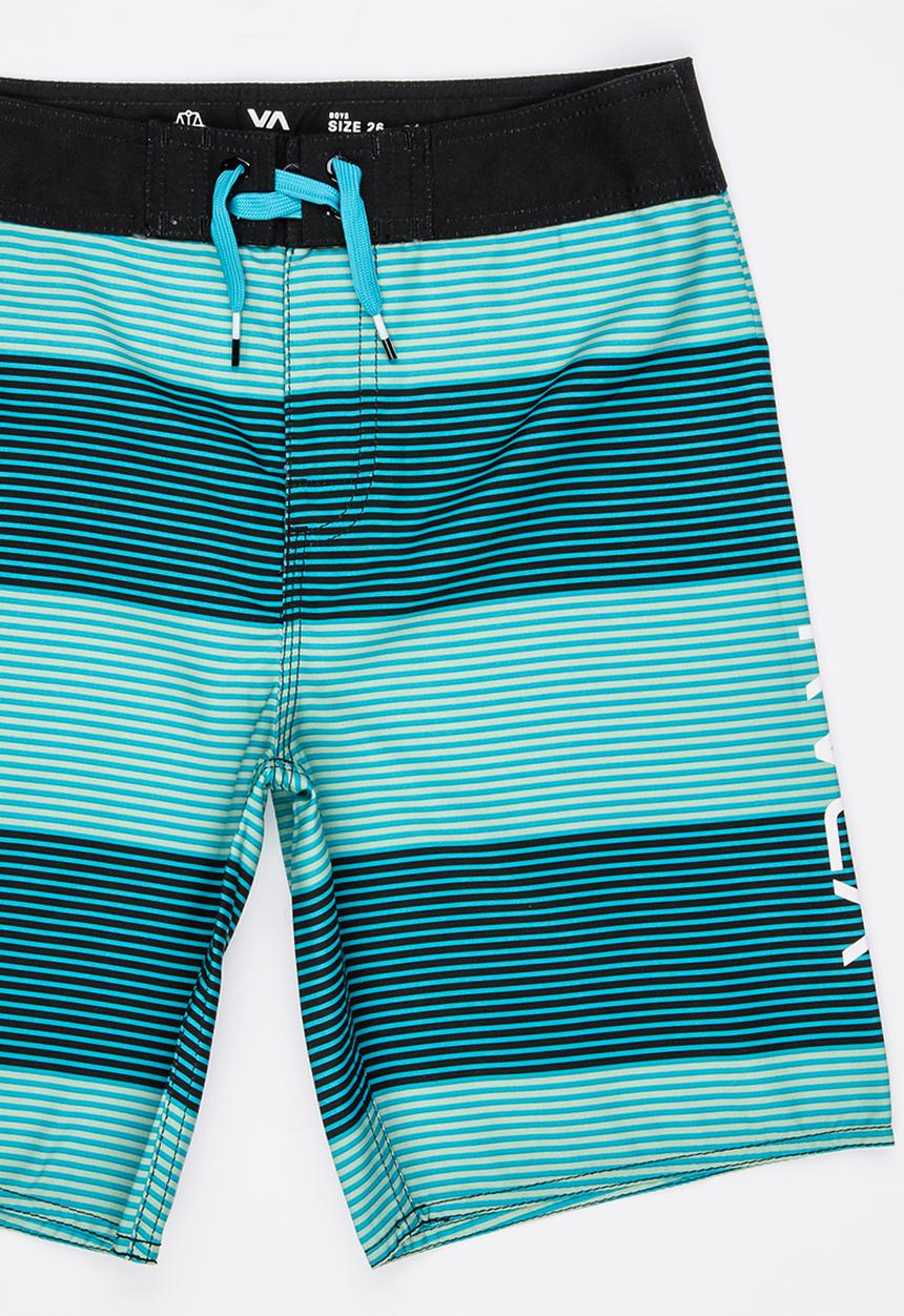 RVCA - Civil Stripe Trunk Boardshorts Blue