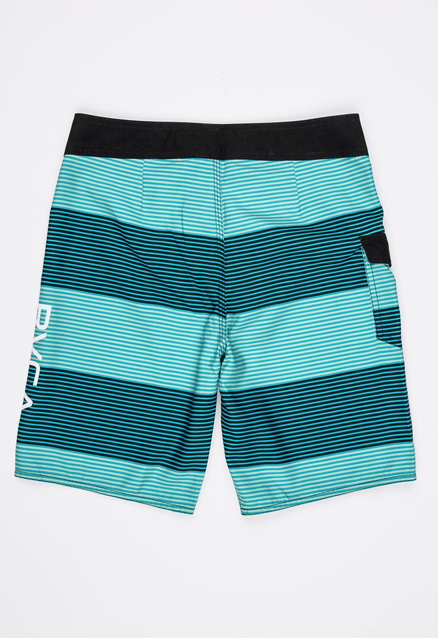 RVCA - Civil Stripe Trunk Boardshorts Blue