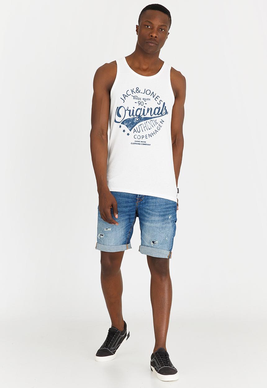 Jack & Jones - Statement Tank Top White