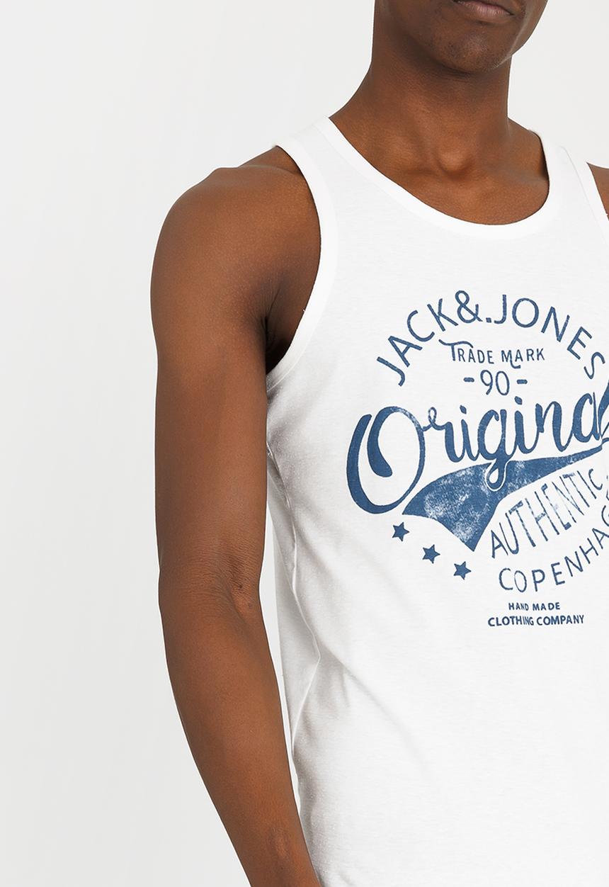 Jack & Jones - Statement Tank Top White