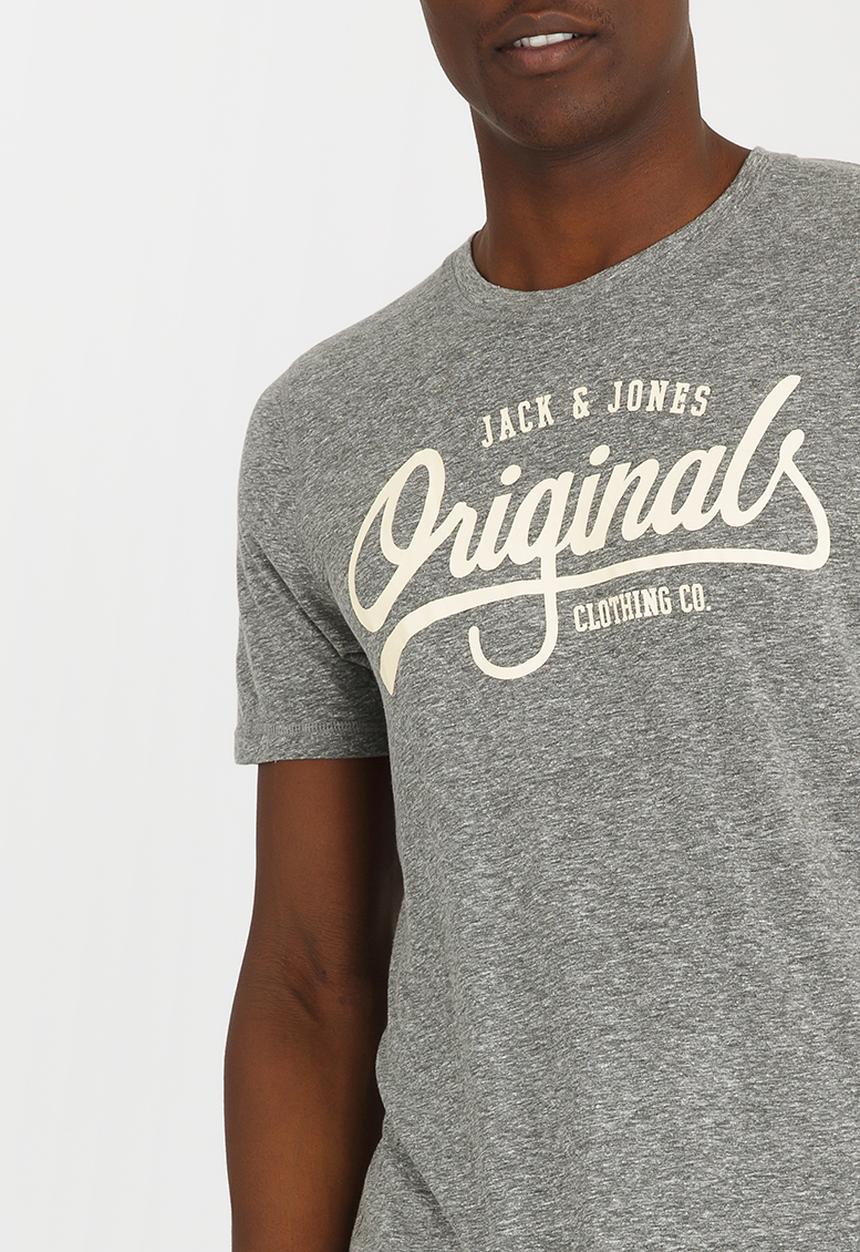 Jack & Jones - Jolla Crew Neck Tee Grey