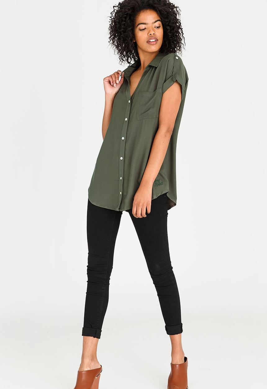 JEEP - Slouchy Blouse Khaki Green