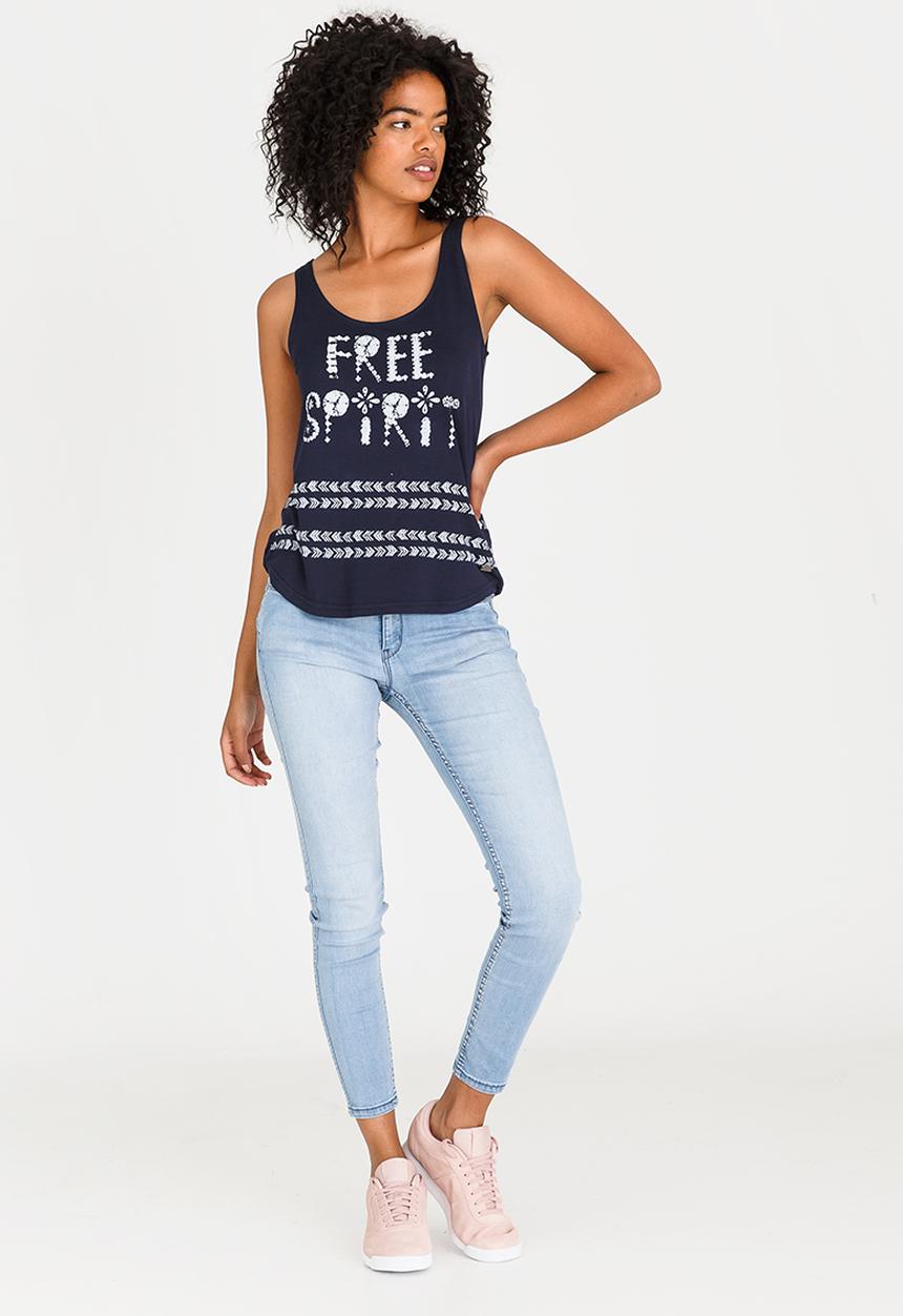 JEEP - Free Spirit Printed Vest Navy