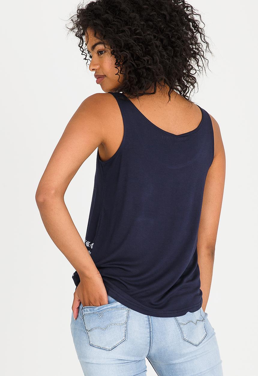 JEEP - Free Spirit Printed Vest Navy