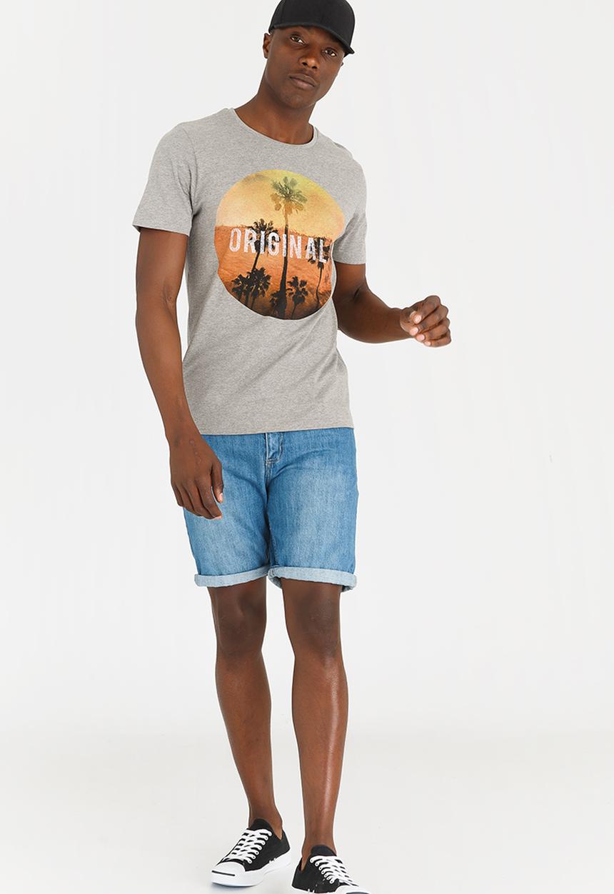 Jack & Jones - Creek Cotton Tee Grey