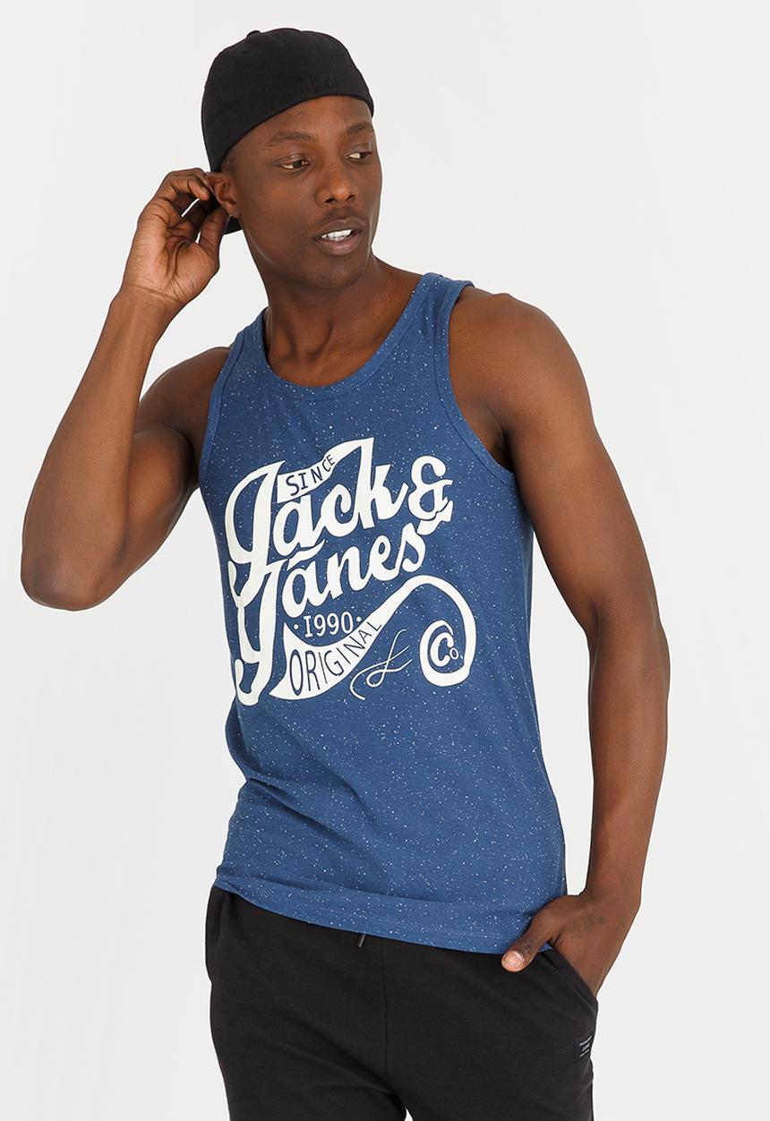 Jack & Jones - Statement Tank Top Blue