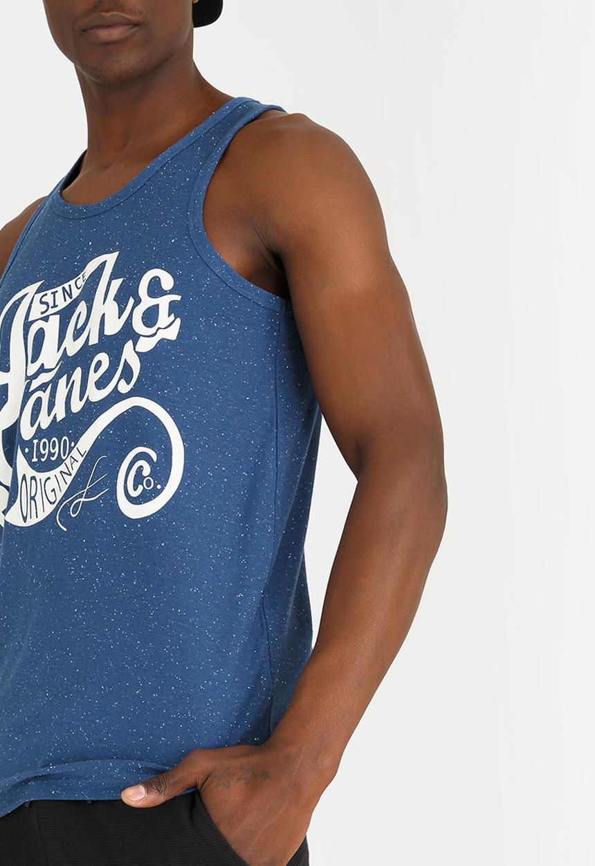 Jack & Jones - Statement Tank Top Blue