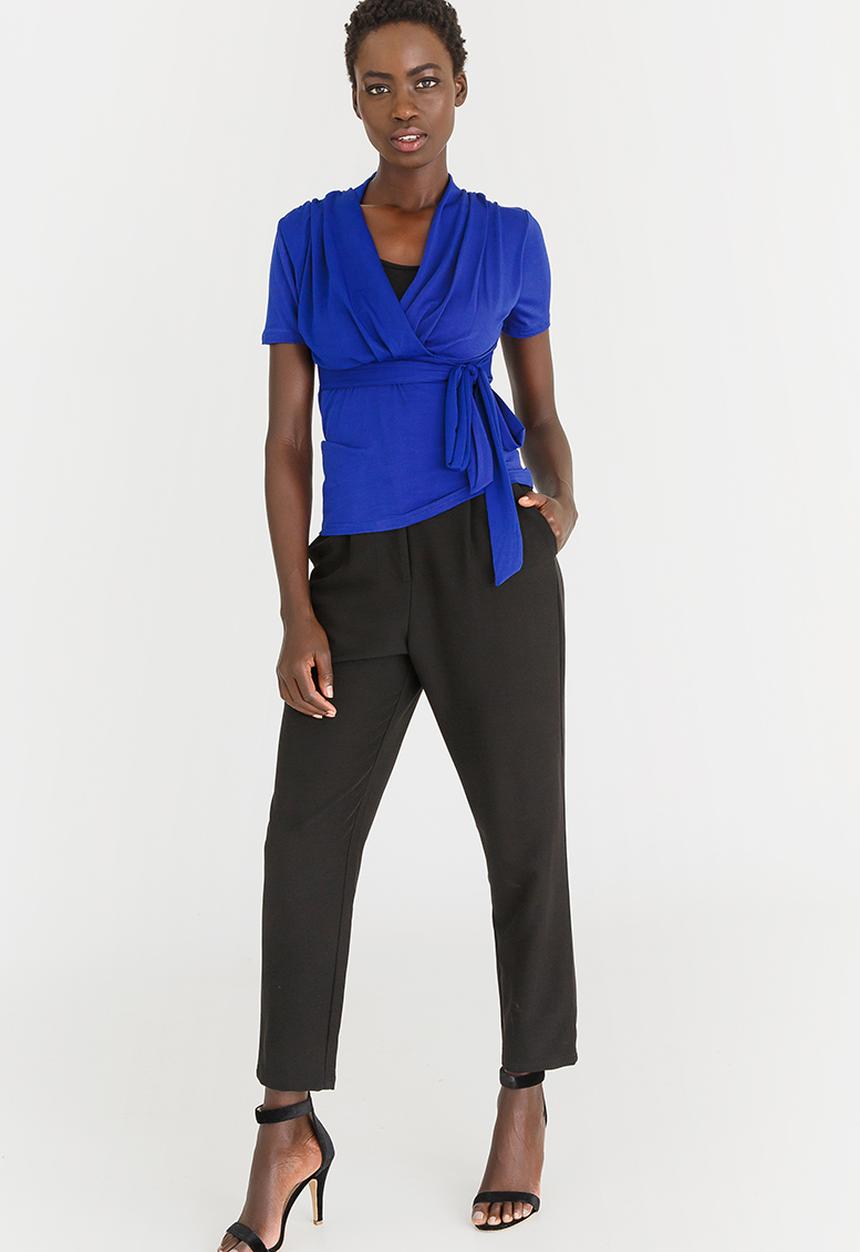 edit - Knit Workwear Top Cobalt