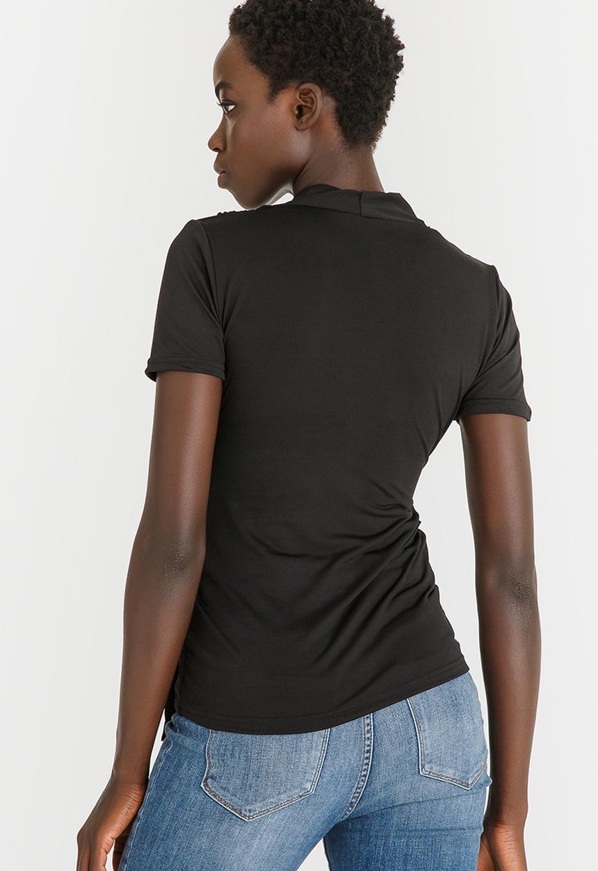 edit - Knit Workwear Top Black
