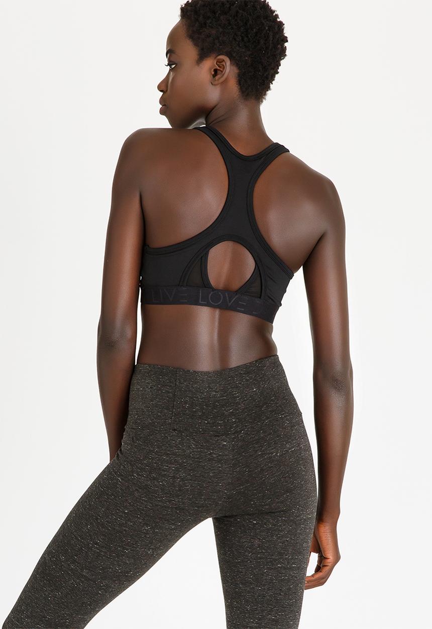 Lithe - Racer Back Crop Top Multi-colour