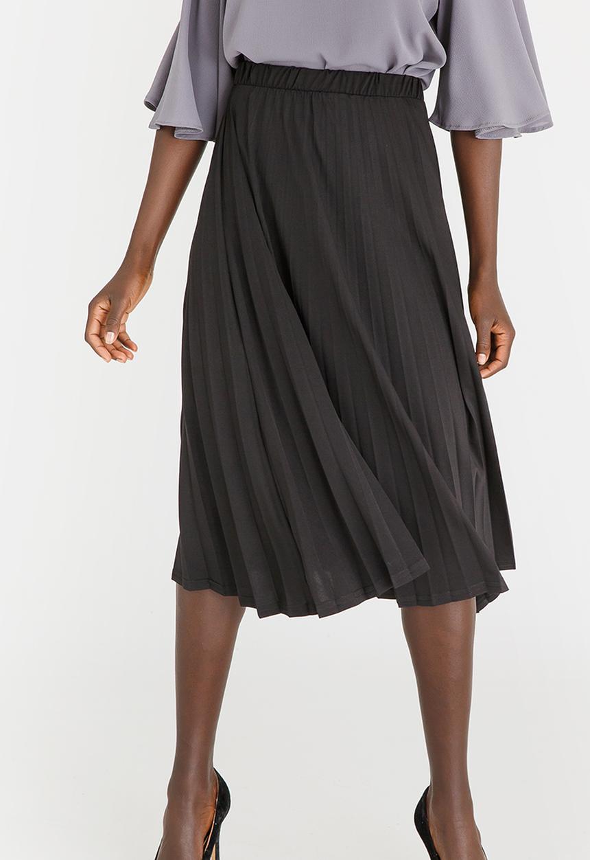 edit - Knit Workwear Skirt Black