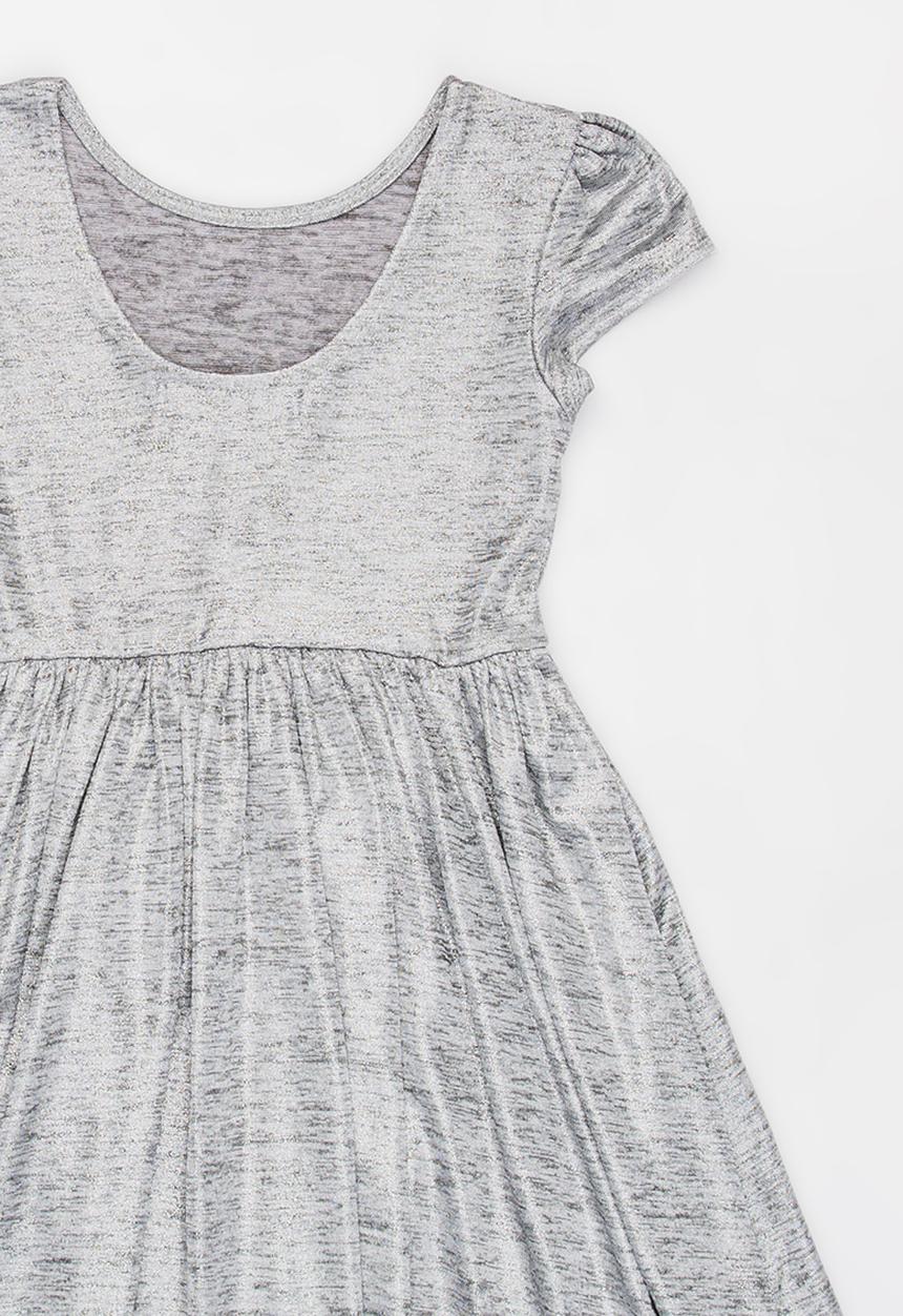 MINOTI - Shimmer Print Skater Dress Silver