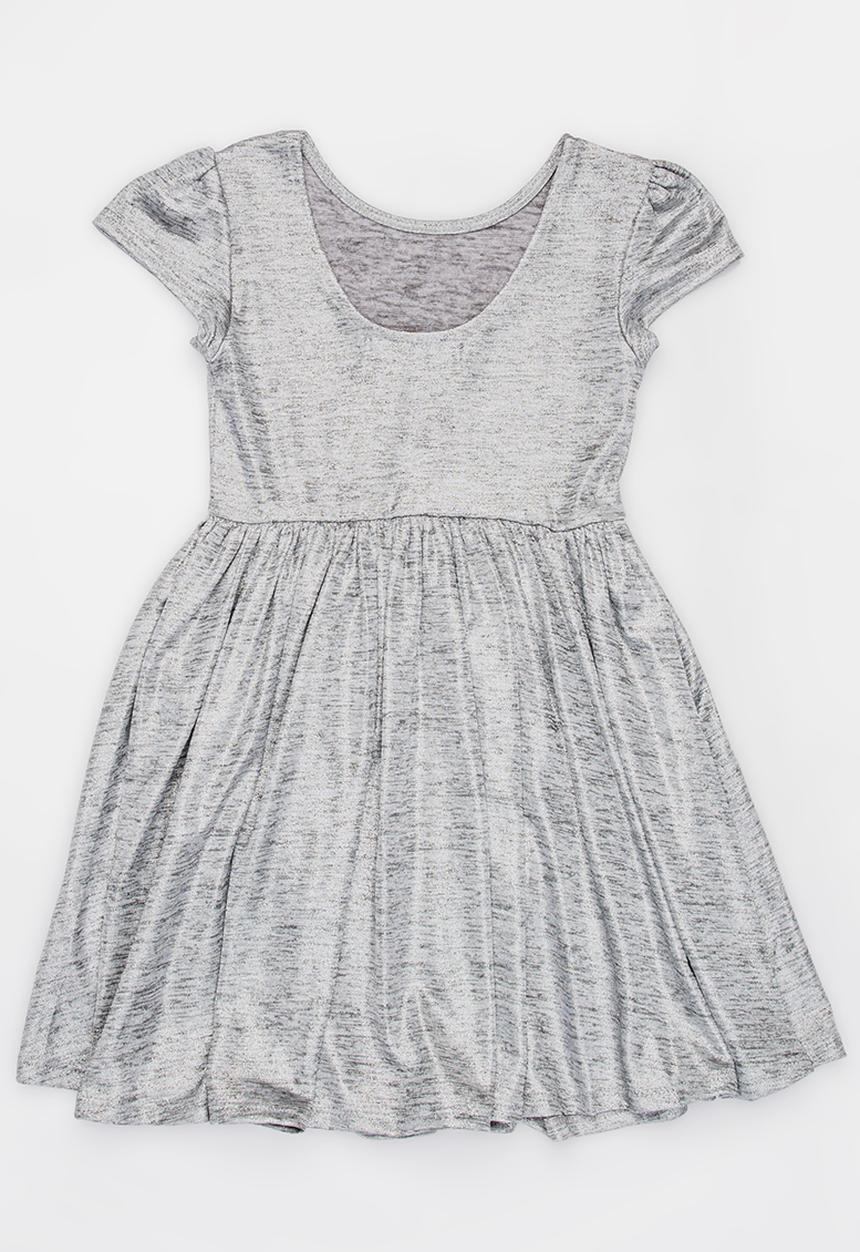 MINOTI - Shimmer Print Skater Dress Silver