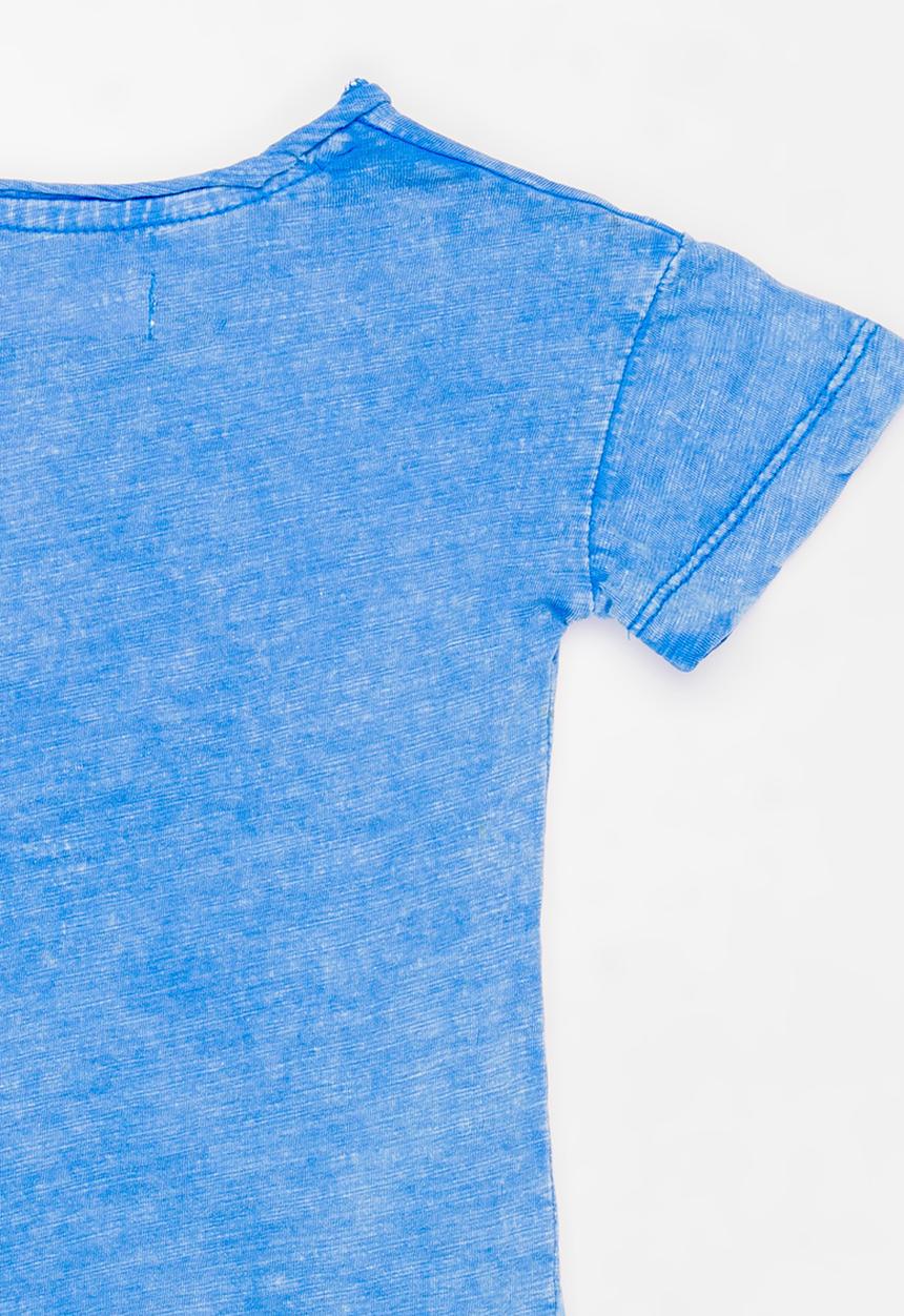 MINOTI - Holiday Acid Wash Printed Tee Blue
