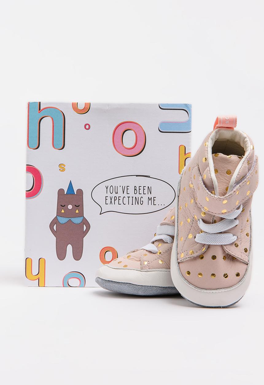 shooshoos - Paradise Road High  Top Sneaker Pale Pink