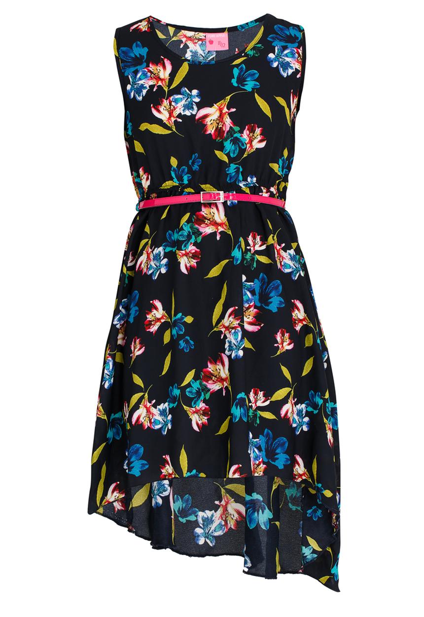 Twin Clothing - Printed Dress Navy