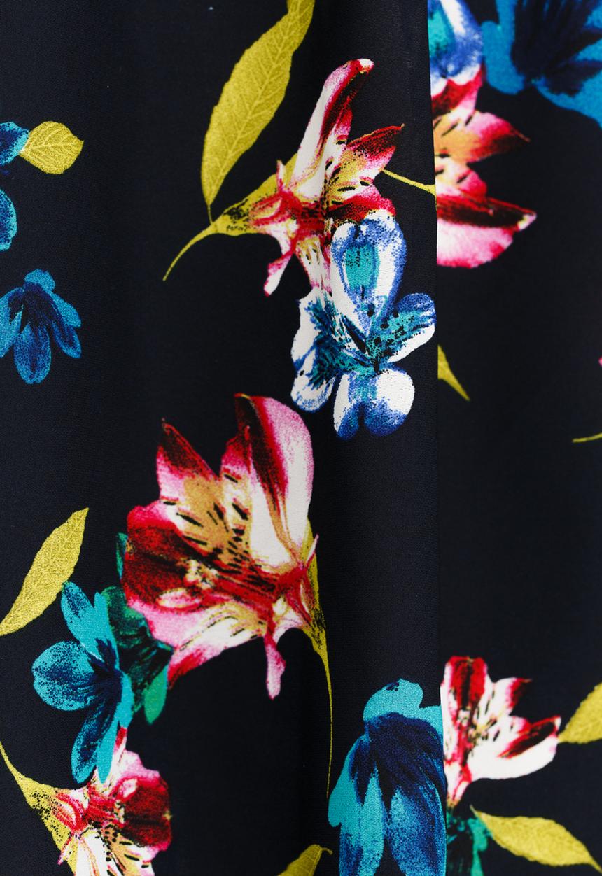 Twin Clothing - Printed Dress Navy