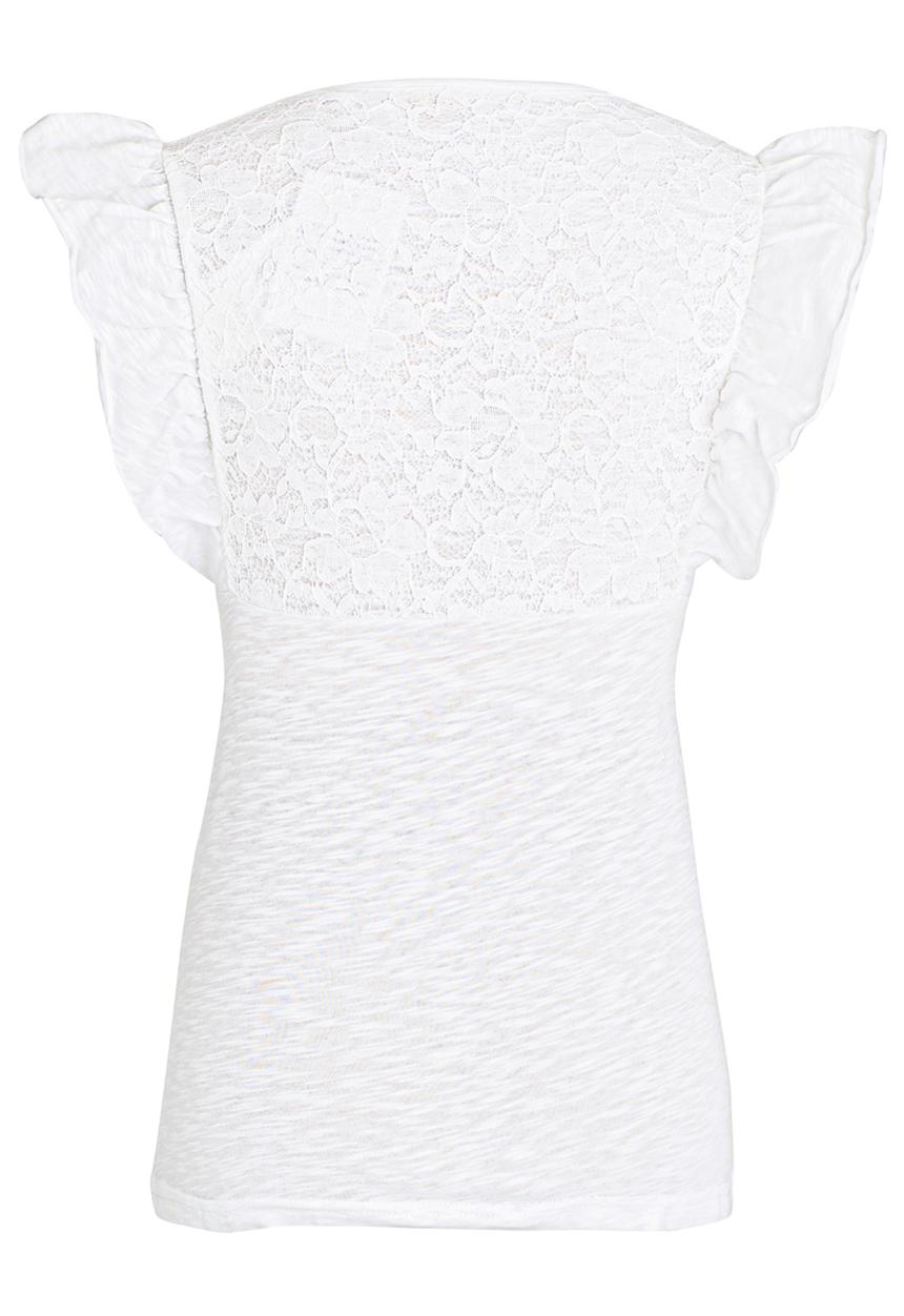 GUESS - S/S Flutter Sleeve Tee White