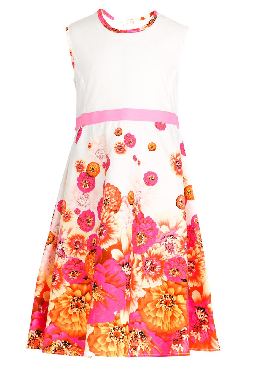 Twin Clothing - Floral Printed Dress Mid Pink