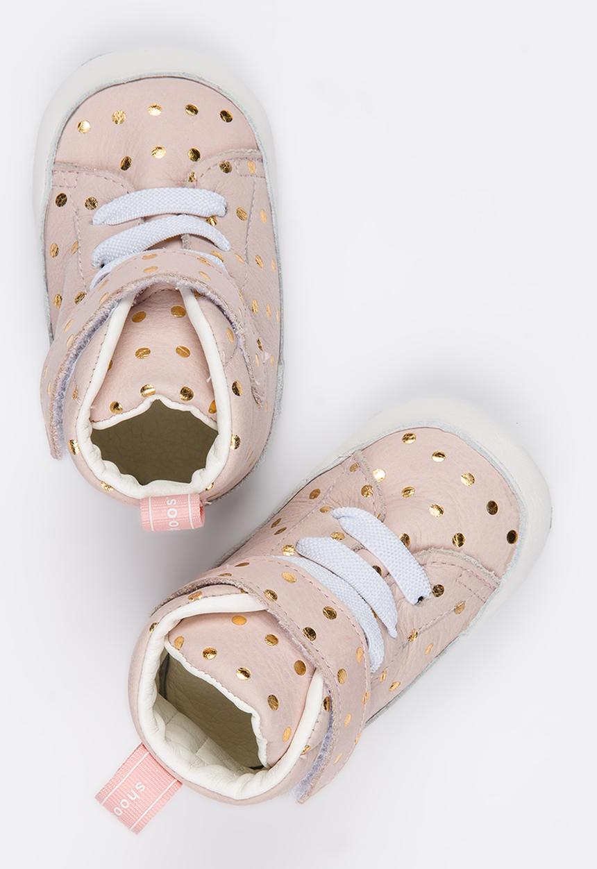 shooshoos - Paradise Road High  Top Sneaker Pale Pink