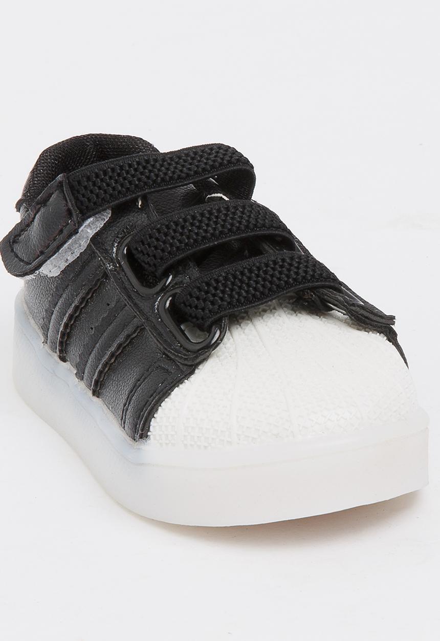 Pop Candy - Boys Light up Sneakers Black