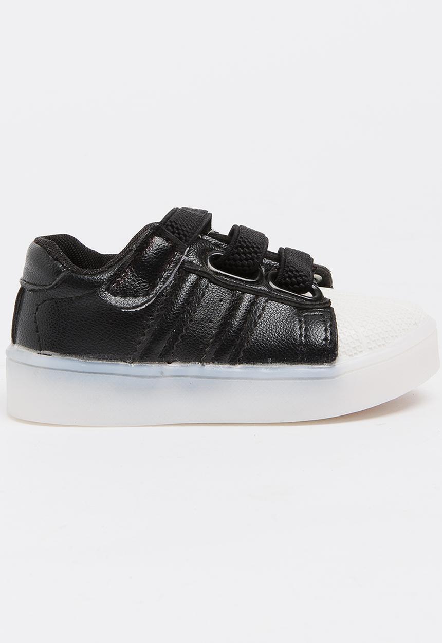 Pop Candy - Boys Light up Sneakers Black