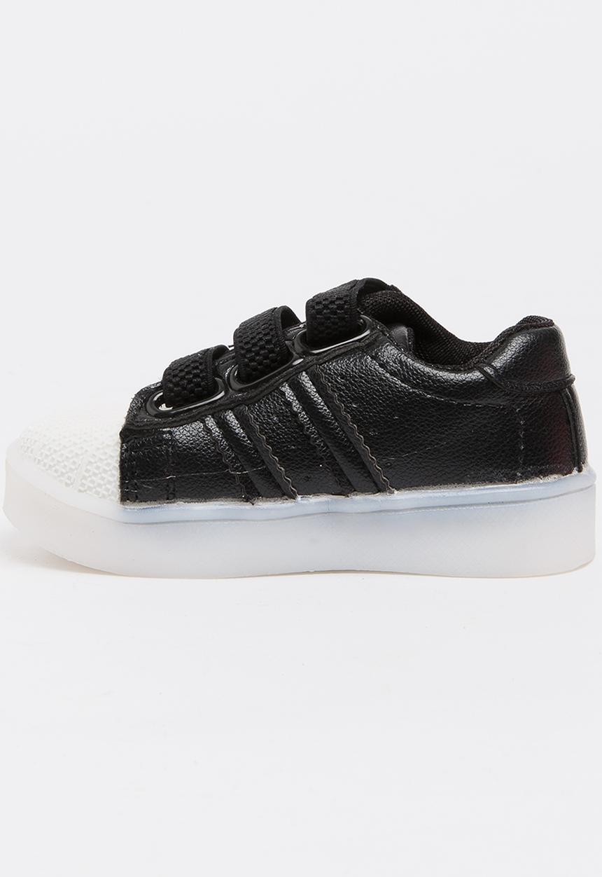 Pop Candy - Boys Light up Sneakers Black